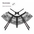 Lace Base Suspender Stockings, Panties, Bow-tie Socks