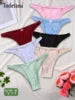 7-Pack Mid-Rise Women's G-String Floral Hollow-Out Design Lightweight Breathable Everyday Comfortable Fit-Made Spandex/Nylon