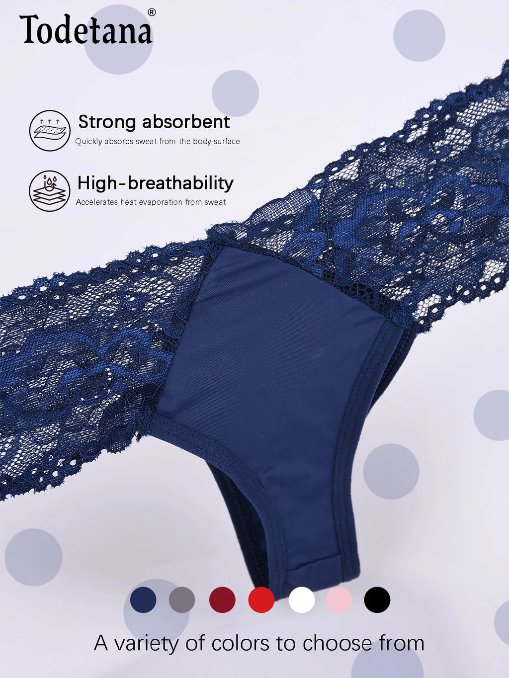 7-Pack Mid-Rise Women's G-String Floral Hollow-Out Design Lightweight Breathable Everyday Comfortable Fit-Made Spandex/Nylon