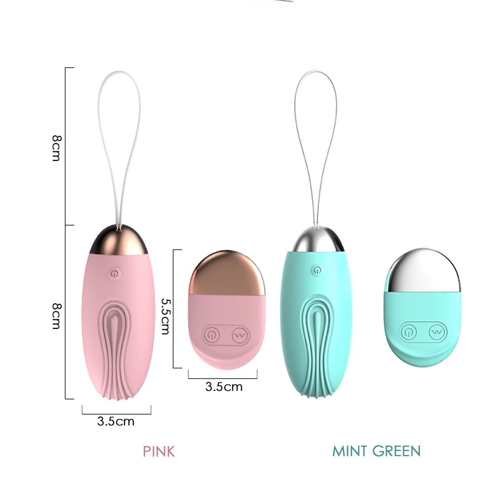Wireless Remote Control Vibrating Eggs for Women - 10 Speeds Clitoris Stimulator Vaginal Massage Ball G-Spot Vibrators