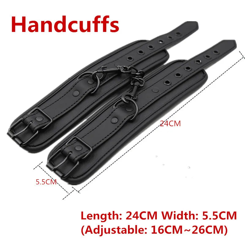 Sex Toys for Women BDSM Bondage Set Erotic Adult Toys Handcuffs Ankle Cuffs Collar Sex Toy Kit Adult Games Sex Products