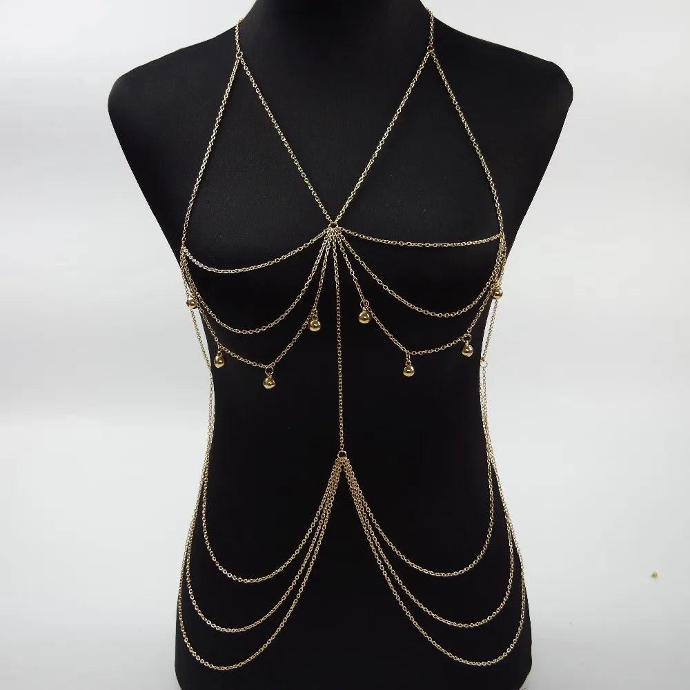 Women Chain Necklaces & Pendants Sexy Chest Neck Chains Necklace Fashion Collier Bijoux Layer Jewelry