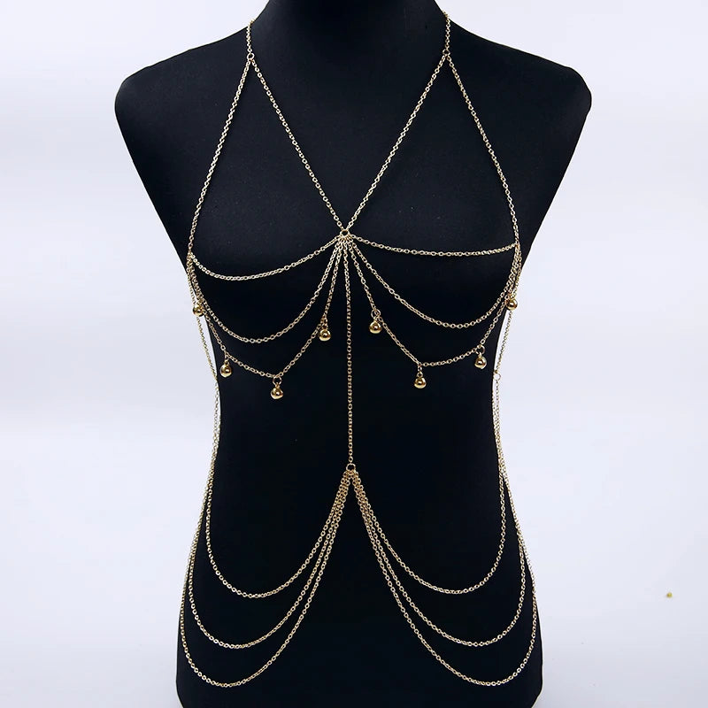 Women Chain Necklaces & Pendants Sexy Chest Neck Chains Necklace Fashion Collier Bijoux Layer Jewelry