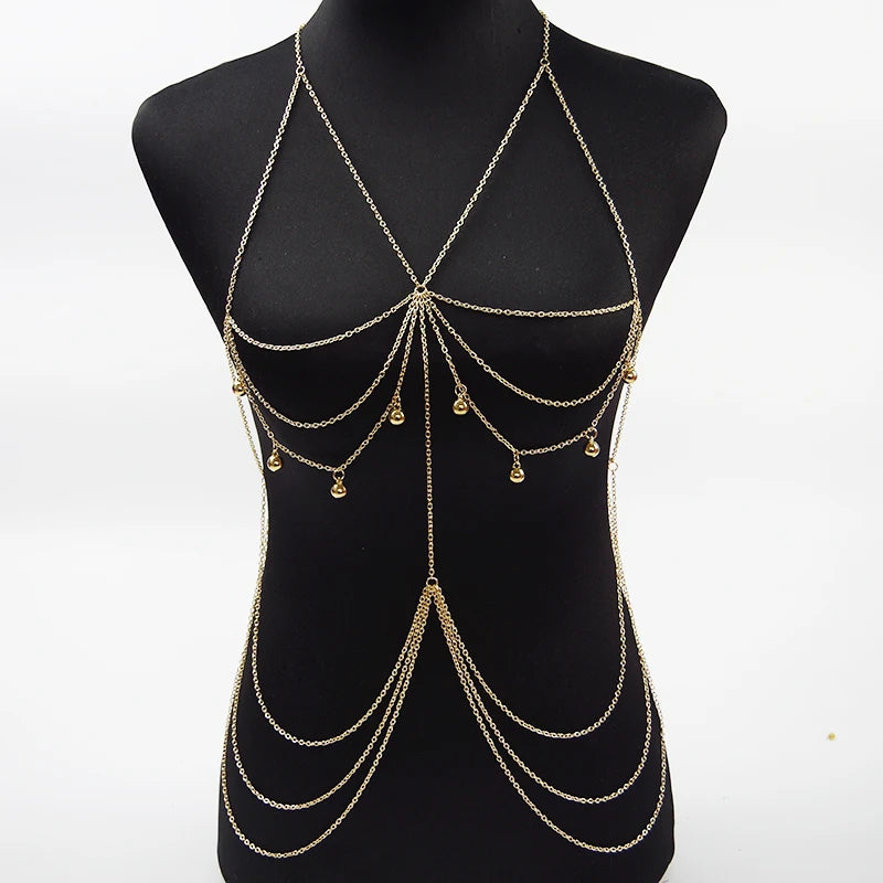 Women Chain Necklaces & Pendants Sexy Chest Neck Chains Necklace Fashion Collier Bijoux Layer Jewelry