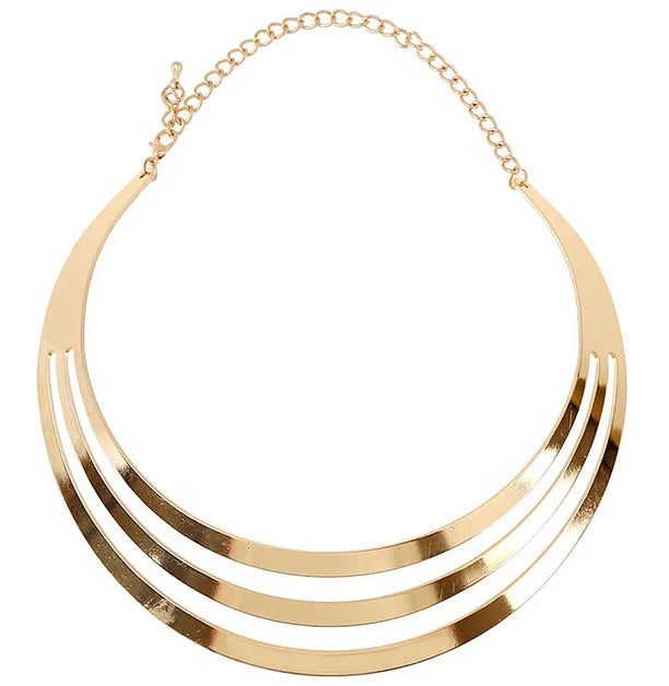 Women's Necklace Maxi Necklace Collars Statement Chunky Choker Statement Brand Luxury Gold Color Jewelry Women Fashion Free Gift