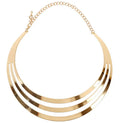 Women's Necklace Maxi Necklace Collars Statement Chunky Choker Statement Brand Luxury Gold Color Jewelry Women Fashion Free Gift
