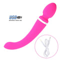 Sex Toys for Adults Dual Vibrator Wand Massager Dildo Vibrator Waterproof G-Spot Clitoris Anal Stimulator Sex Toys for Women