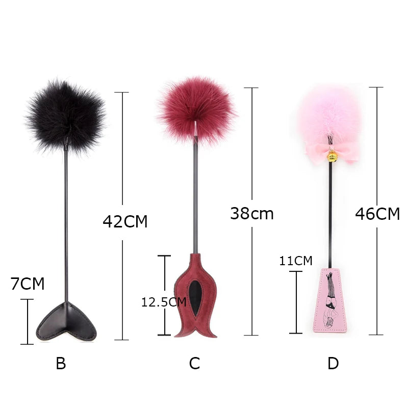 Sex Toys For Women Feather Bondage Whip Fetish Spanking Paddle Erotic Slave Flogger Adult Games Sex Furniture BDSM Sexules Toys