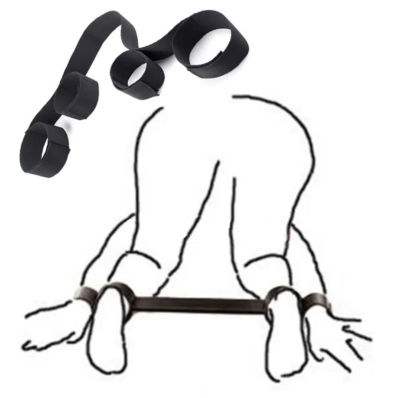 Sex Toys For Women Couples Handcuffs BDSM Bondage Set Restraints Slave Rope Strap Bed Supplies Adult Games Wrists & Waist Cuffs