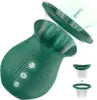 3-in-1 G-Spot Rose Petal Vibrator 2 Suction Cups USB Rechargeable IPX7 Waterproof Nipple Clitoral Orgasm Stimulation Vibration