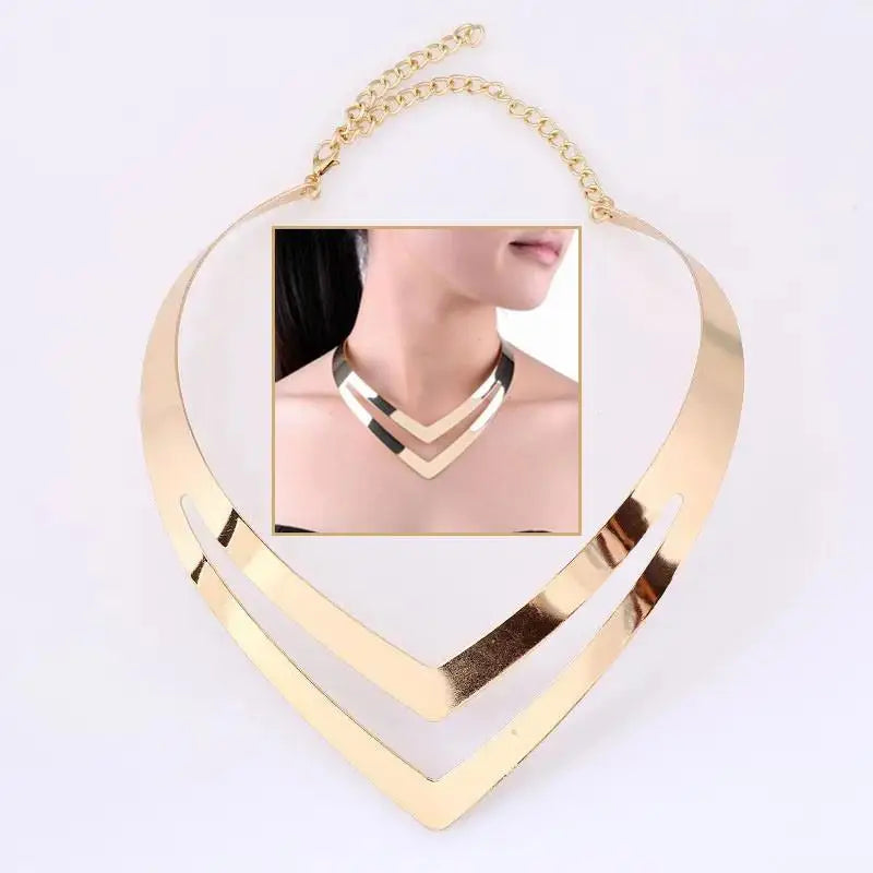 collier femme maxi necklace collares statement chunky choker statement brand Luxury gold color jewelry women fashion free gift
