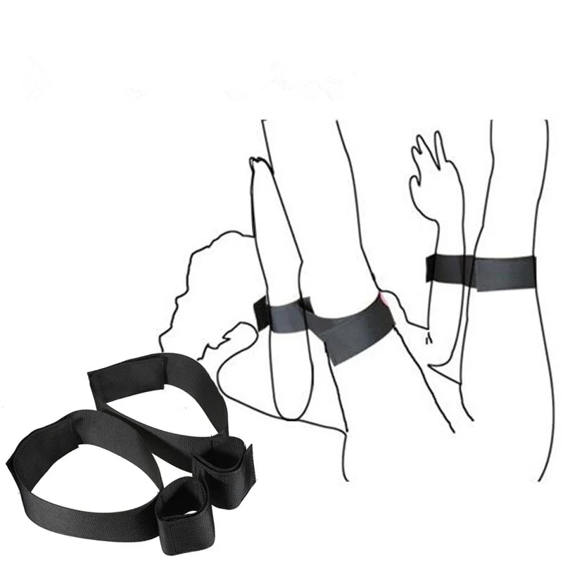 Adult Couples Erotic BDSM Bondage Restraints Slave Wrists & Ankle Cuffs No Vibrator Sex Toys For Women Men Accessories Sex Shop