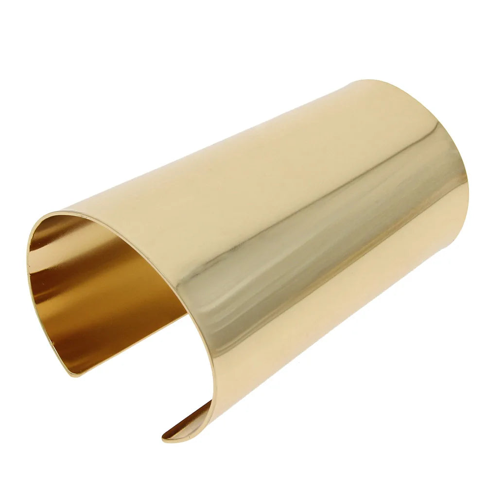 Golden Bracelet Wide Armlet for Women Men Fashion Armband Stylish Durable Metal Long Lasting Quality Jewelry Bracelet