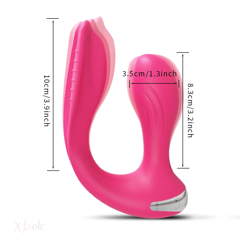 Sex Toys 2-in-1 Anal Plug Penetration Vagina Vibrator Masturbation Tools Sexy Adult Female Anal Masturbator Anal Plug Vibrating