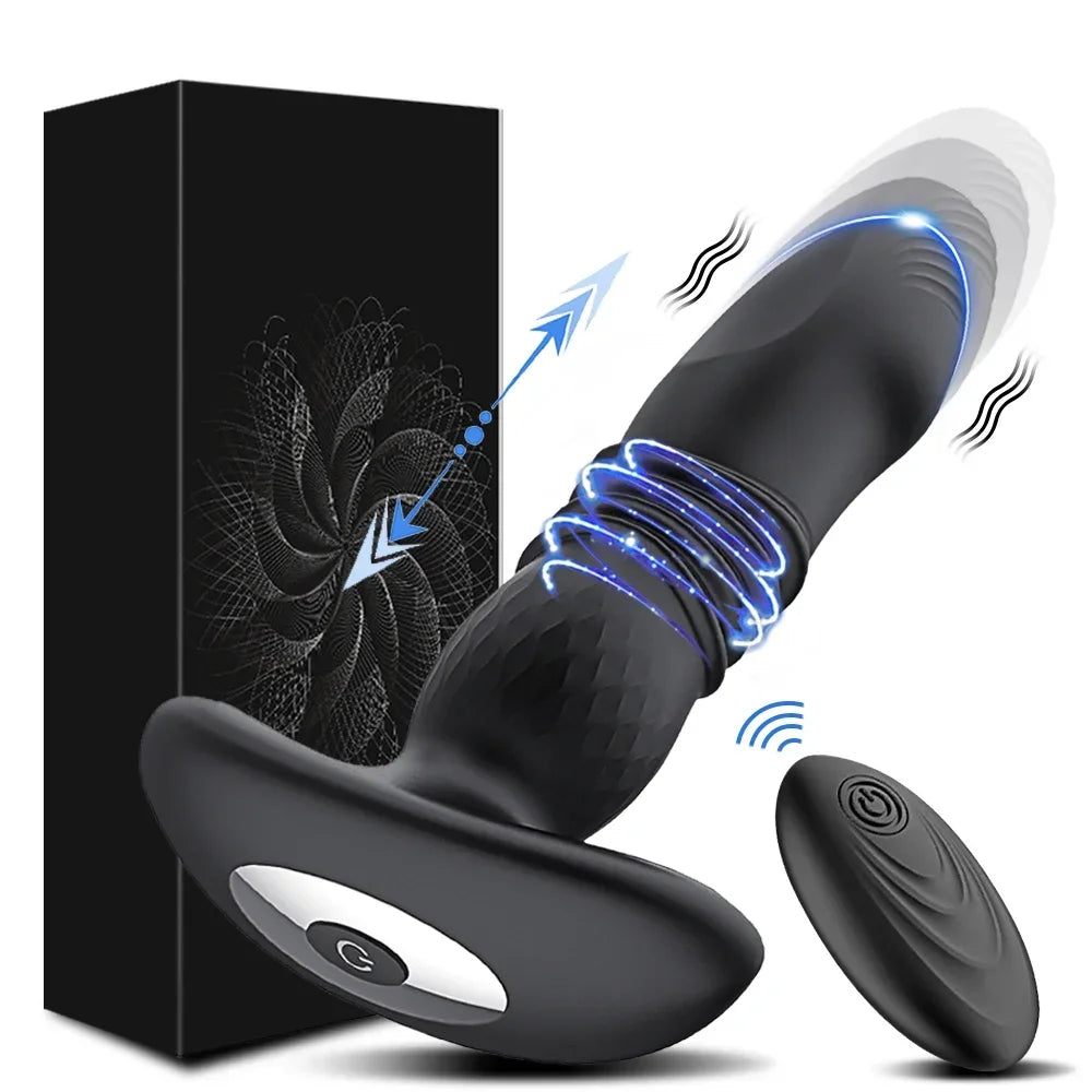 Sex Toys for Men Vibrator Butt Plug Wireless Remote Prostate Massager Ass Adult Goods Sex Toys for Men Women Butt Plug 18+