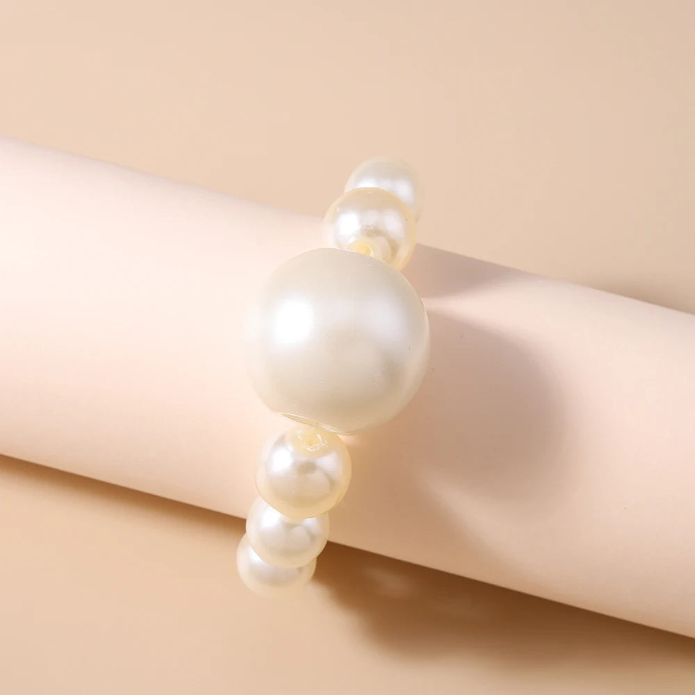 Exquisite Pearl Beaded Bracelet Handmade Bracelets Bangle Women Girls Brithday Party Fashion Jewelry Gifts