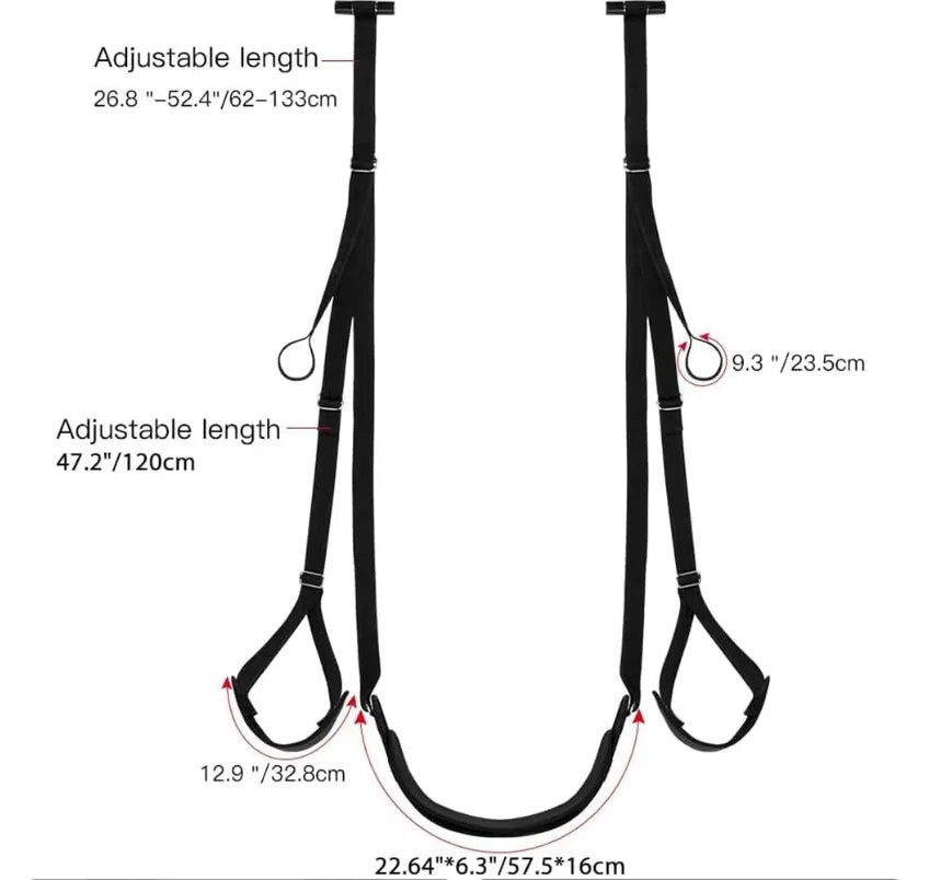 Sex Toys For Couples Sex Swing Sex Furniture Fetish Bondage Adult Games Seat And Leg Pad Indoor Sex Erotic Hanging Door Swing