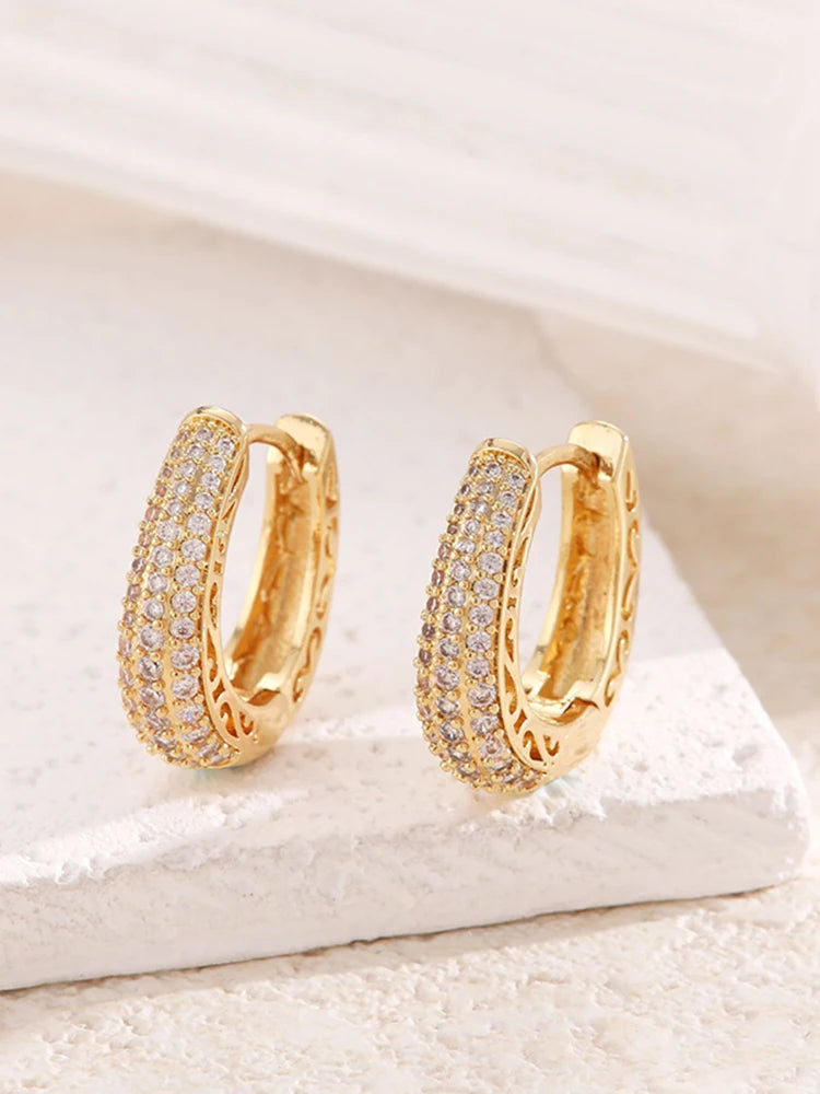 Boho High-end Zircon Decorative Earrings Suitable For Women To Wear Fashionable Jewelry For Summer Travel
