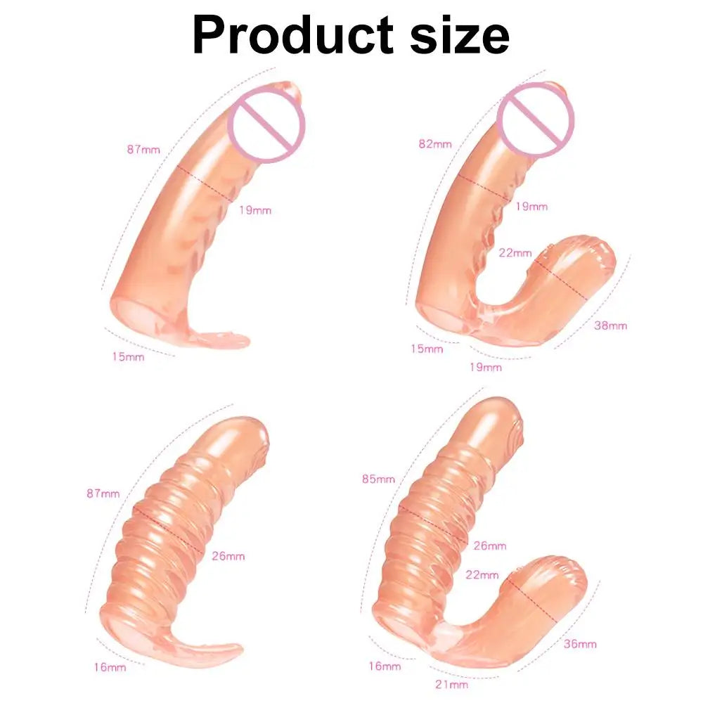 Sex Toys For Women Men Adult Erotic BDSM G Spot Vagina Massager No Vibrator Butt Plug Finger Sleeve Clitoris Stimulator Sex Shop