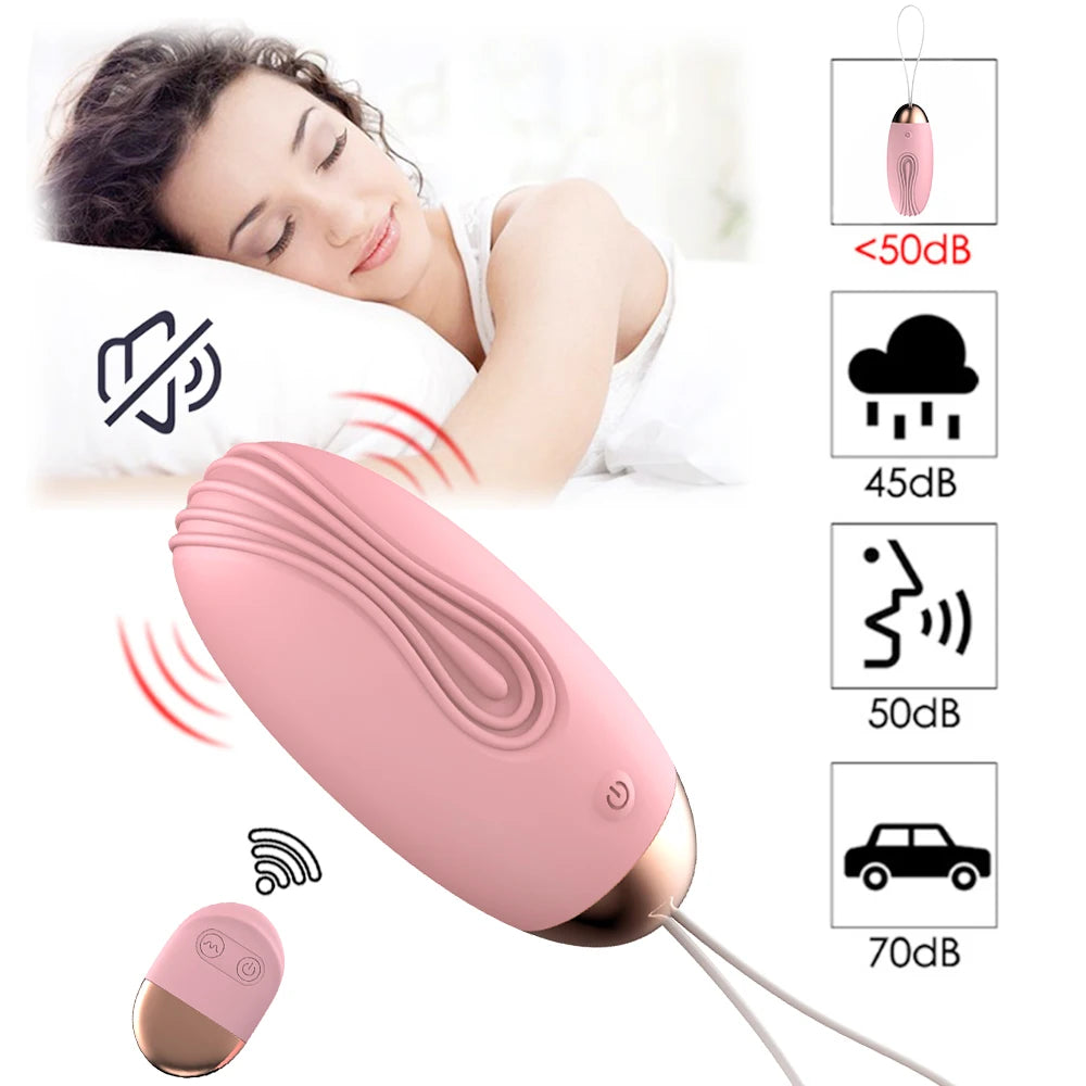 Wireless Remote Control Vibrating Eggs for Women - 10 Speeds Clitoris Stimulator Vaginal Massage Ball G-Spot Vibrators