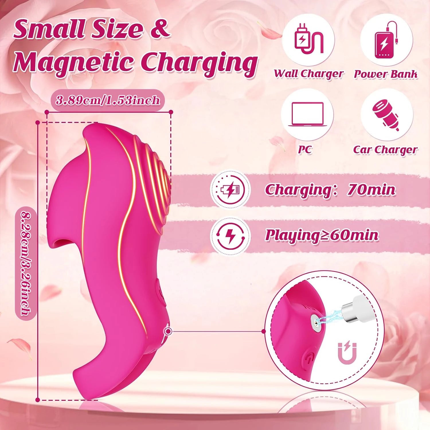 Adult sex toys 9 vibration modes Finger vibrator G-spot, clitoris, anal and Nipple stimulator Mini Quiet female couple adult toy