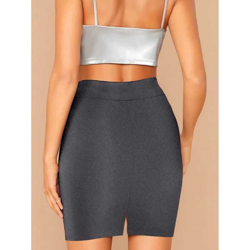 Summer Women's Skirts Crisp And Simple Women's Knee-Length Skirts For Commuting And Party Wear