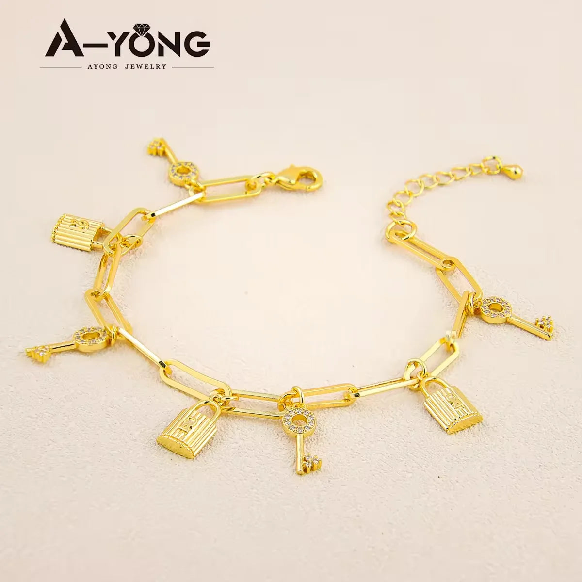Dubai Fashion Bracelet 21k Gold Plated Arabic Elegant Hand Link Chains Italian Brazilian Woman Party Jewelry Gifts