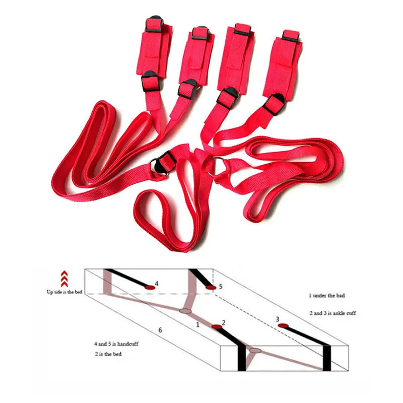 Sex Toys For Women Couples Handcuffs BDSM Bondage Set Strap Adult Game Goods Wrists & Ankle Cuffs Sexual Products 18+ Adult