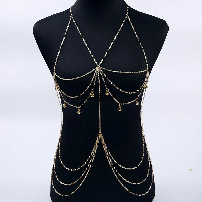 Women Chain Necklaces & Pendants Sexy Chest Neck Chains Necklace Fashion Collier Bijoux Layer Jewelry