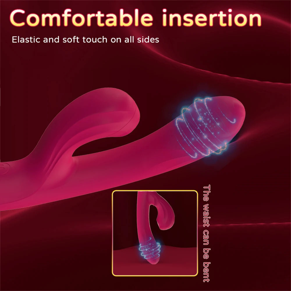 Powerful Clitoral Sucking Vibrator 2-in-1 G-Spot Stimulator 10 Modes Sucker Vacuum Massager Female Masturbator Adult Supplies