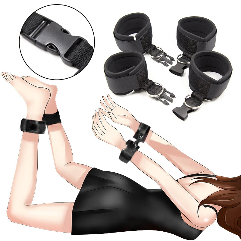 Sex Toys For Women Couples SM Handcuffs Restraint Lover Erotic Adult Games 18+ Sex Toy Slave Cosplay Toys SM Role Play Sex Toy Kit