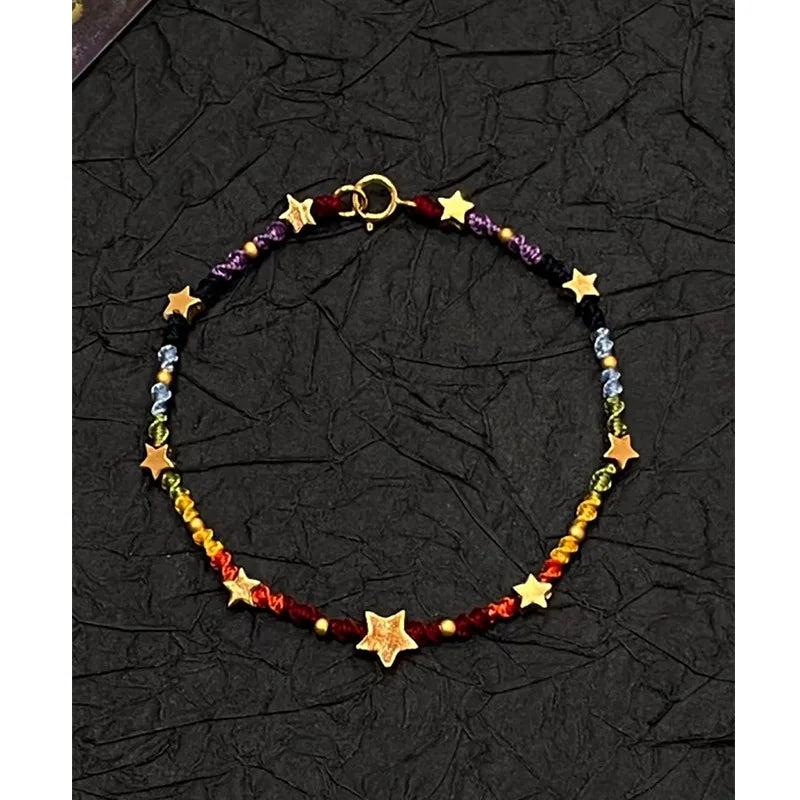 Star Bracelet for Women Girl Weave Multicolour Bohemia Romantic Jewelry Gifts Bracelet for Women pulseras para hombre браслет