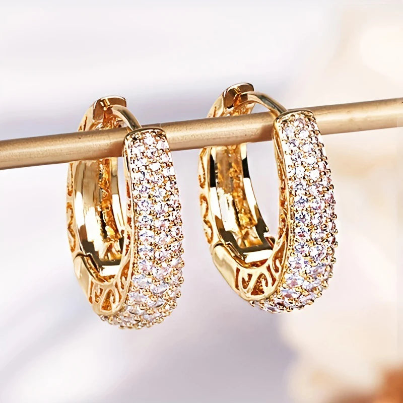 Boho High-end Zircon Decorative Earrings Suitable For Women To Wear Fashionable Jewelry For Summer Travel