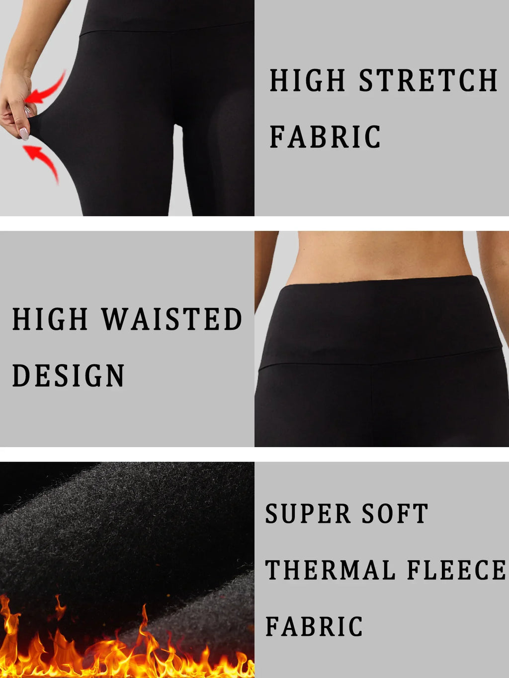 Women's winter running leggings. High waist design provides coverage and comfort for yoga and workout sessions