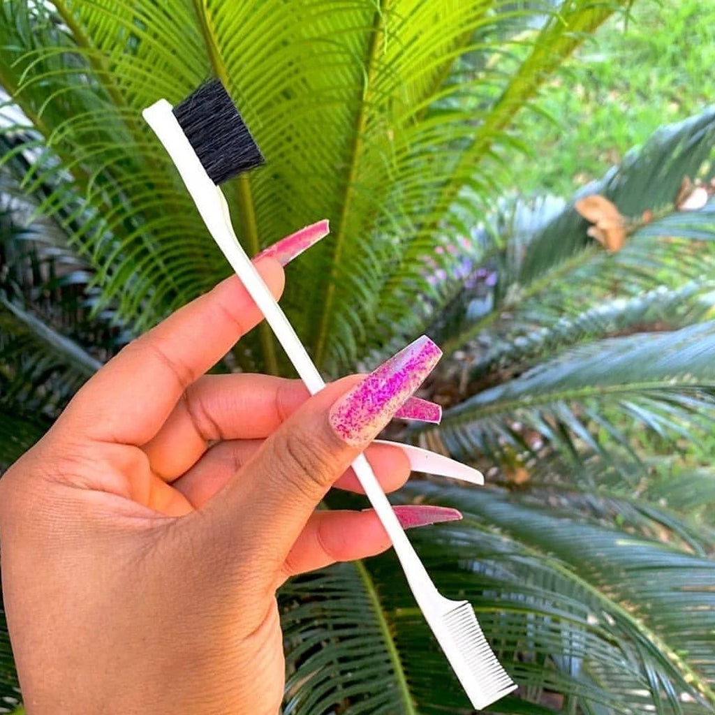 1Pc Random Color Edge Brush Comb Vendor Double Sided 2 in 1 For Hair Salon Hair Comb Brushes Beauty Tools Hairbrush