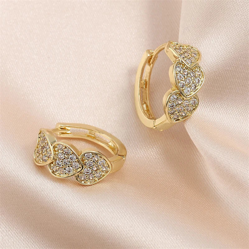 Boho High-end Zircon Decorative Earrings Suitable For Women To Wear Fashionable Jewelry For Summer Travel
