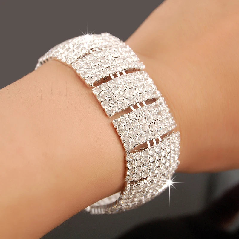 New Fashion Charm Bracelets 925 Silver AAAAA Zircon Crystal Women Bracelet Wedding Engagement Luxury Jewelry