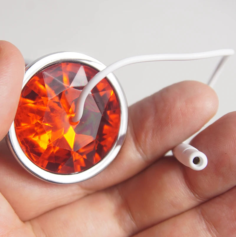 Electro Shock Sex Toys,BDSM Electric Anal Butt Plug Dilator,E stim Estim E-stim,,Electrosex,Electroshock,Electrostimulation