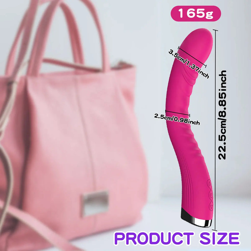 Long Vibrator Dildo Sex Toys for Women - Powerful Vibro Magic Wand Clitoris and G-Spot Stimulator - Female Masturbation Adult Goods