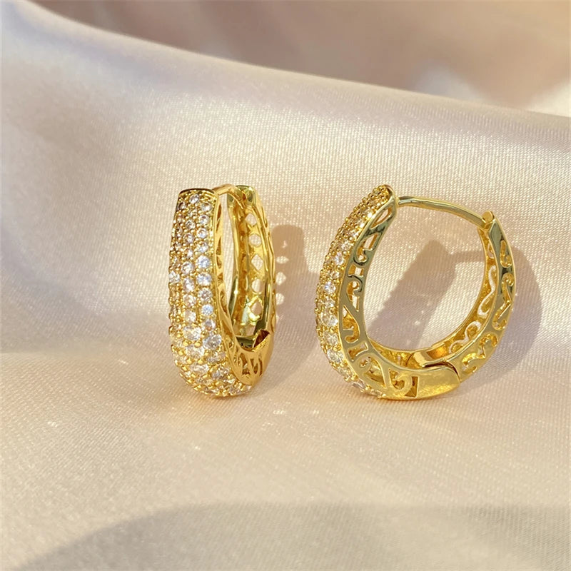 Boho High-end Zircon Decorative Earrings Suitable For Women To Wear Fashionable Jewelry For Summer Travel