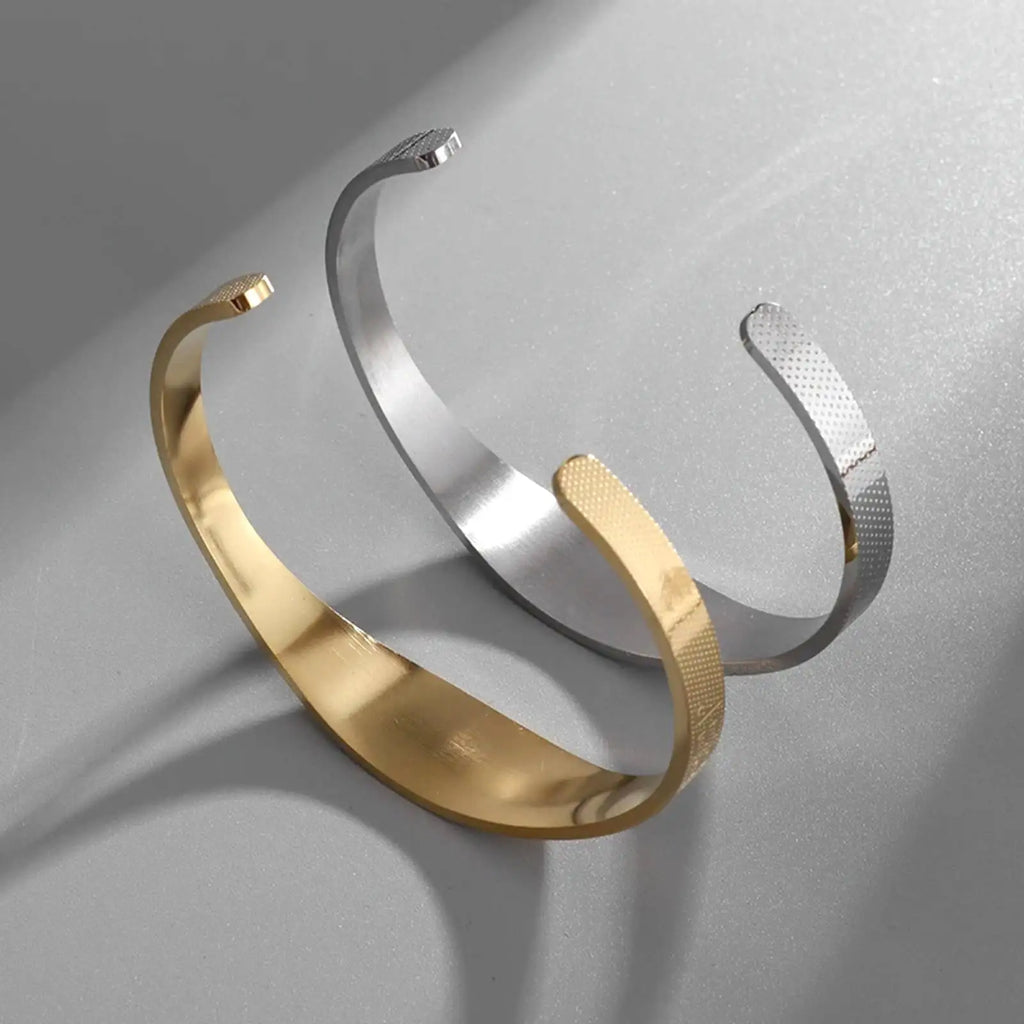 Saint Benedict Bracelet Open Bangle for Women Men Protection Blessing Stainless Steel Jewelry Gifts
