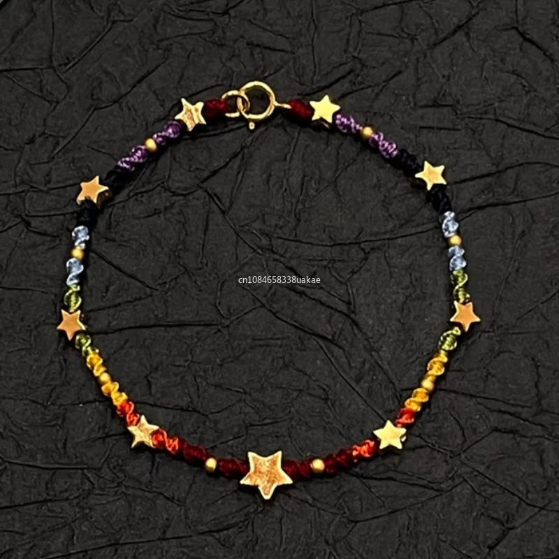 Star Bracelet for Women Girl Weave Multicolour Bohemia Romantic Jewelry Gifts Bracelet for Women pulseras para hombre браслет