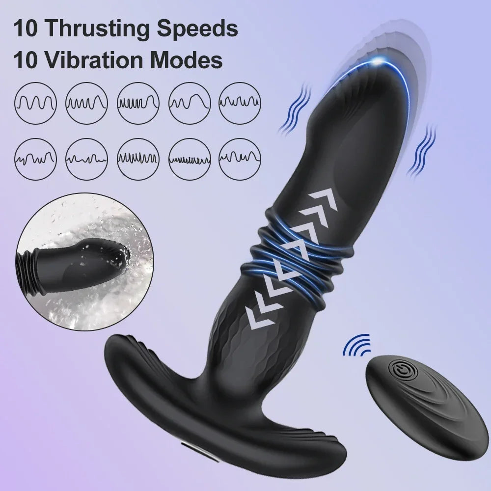 Sex Toys for Men Vibrator Butt Plug Wireless Remote Prostate Massager Ass Adult Goods Sex Toys for Men Women Butt Plug 18+