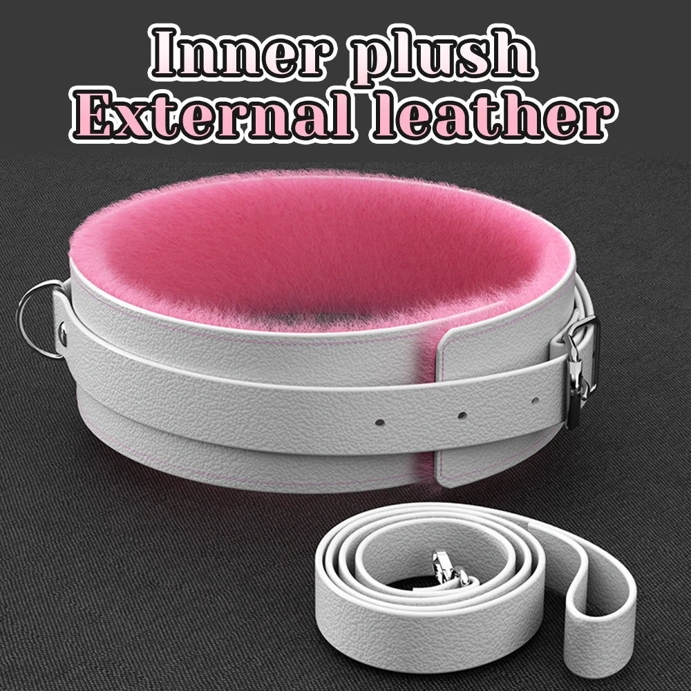 Sex Toys For Women Couples Handcuffs Set BDSM Bondage Gear Bed Restraints Rope Strap Adult Game Wrists Neck Cuffs & Eye Mask