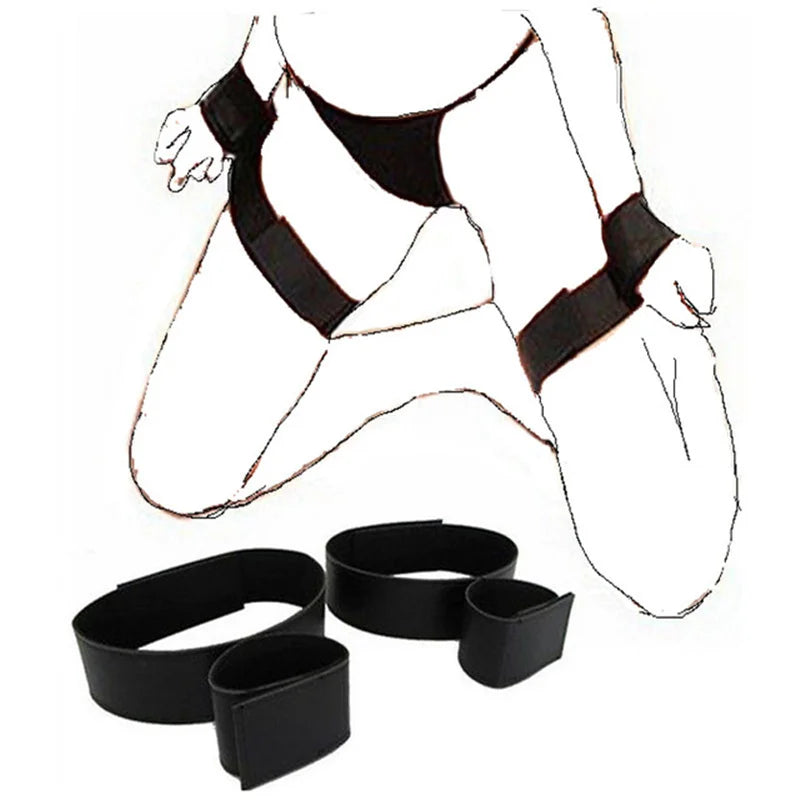 Sex Toys For Women Couples Handcuffs BDSM Bondage Set Restraints Slave Rope Strap Bed Supplies Adult Games Wrists & Waist Cuffs