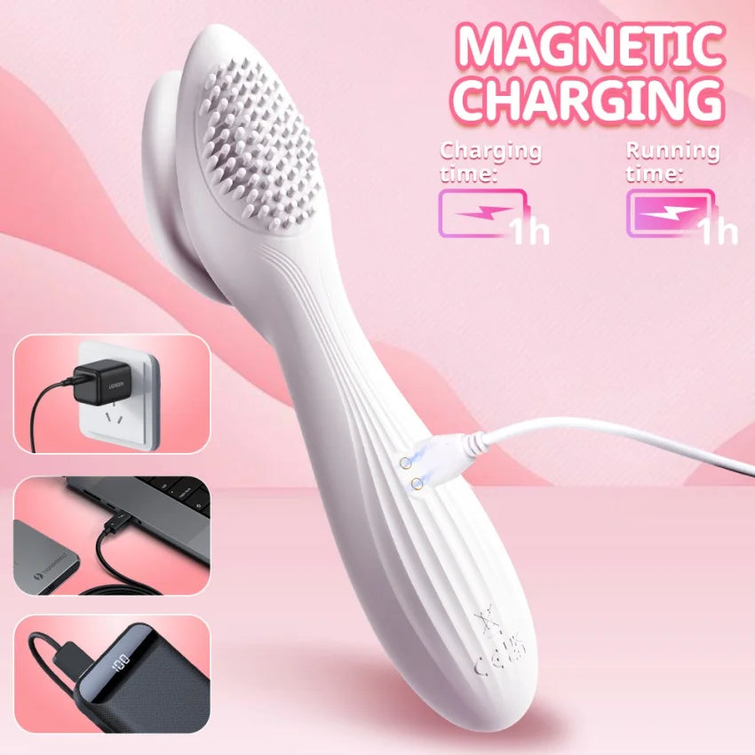 Sex Toys Vacuum Sucking Vibrator Massager For Women 2 In 1 Sex Machine Clitoral Stimulation Masturbator Powerful Vibration Adult