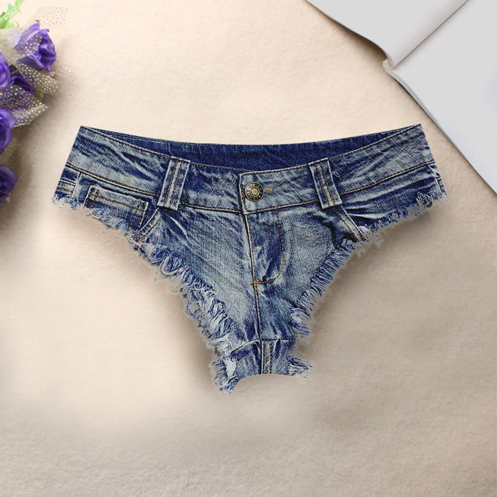 Sexy Mini Denim Shorts Women Summer Low Waist Booty Shorts Fashion Short Jeans Hot Pants Beach Party Nightclub Jean Shorts