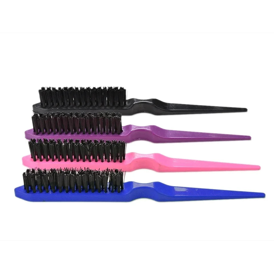 3 PCS Comb Set Edge Brush Bristle Hair Brush Rat Tail Comb, Hair Brush, Curly Hair Brush