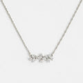 Lnkry Certified 4mm&2.5mm Moissanite Pendant Necklaces Sterling Silver 925 Necklace For Women Sparkling Jewelry
