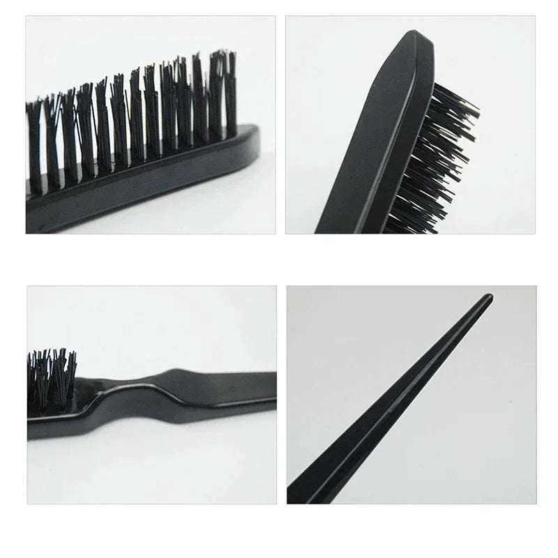 3 PCS Comb Set Edge Brush Bristle Hair Brush Rat Tail Comb, Hair Brush, Curly Hair Brush
